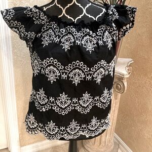 Cute Eyelet Top